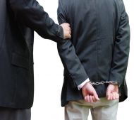 Prisoner in handcuffs
